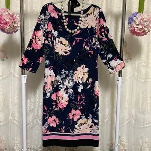 INC Pink & Blues Floral Pencil Dress